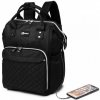 Taška na kočárek Kono batoh s USB portem černá