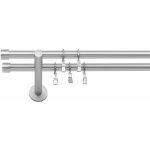 Dekodum Dvouřadá moderní garnýž Luna 19 mm matný chrom 320 cm – HobbyKompas.cz