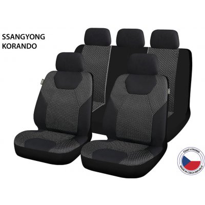 Autopotah Cappa Perfetto GL SSangYong Korando černá/šedá – Hledejceny.cz