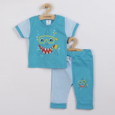 New Baby Kojenecké tričko s krátkým rukávem a tepláčky Shark – Zboží Mobilmania