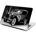 Sablio Samolepka na notebook Černobílý veterán - 29x20 cm – Zboží Živě