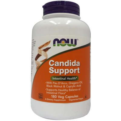 NOW Candida Support Plus 180 kapslí