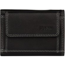 Patchi Kožená mini peněženka RFID 3001077.61.10 černá / multicolor
