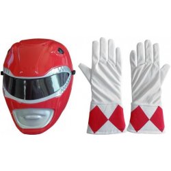 Red Ranger Power Rangers maska a rukavice