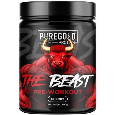 PureGold The Beast Pre-workout Příchuť Třešeň 0,3 kg