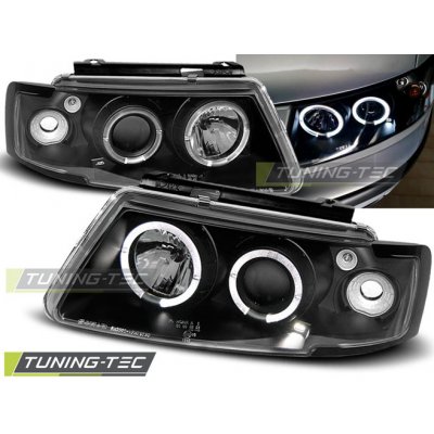 Tuning-Tec Přední čirá světla Volkswagen Passat B5 (1996 - 2000) - černé - Angel Eyes – Hledejceny.cz