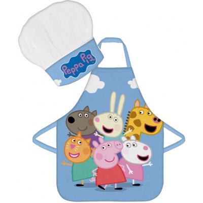 BrandMac Dětská zástěra s kuchařskou čepicí Peppa Pig – Zboží Mobilmania