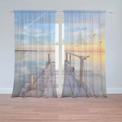 Sablio Záclony Molo a racci: 2ks 150x250cm – Hledejceny.cz