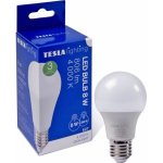 Tesla LED žárovka BULB E27, 8W, 230V, 806lm, 25 000h, 6500K studená bílá, 220st – Hledejceny.cz
