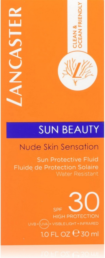 Lancaster Sun Beauty Protective Fluid SPF30 ochranný opalovací fluid na obličej a dekolt 30 ml