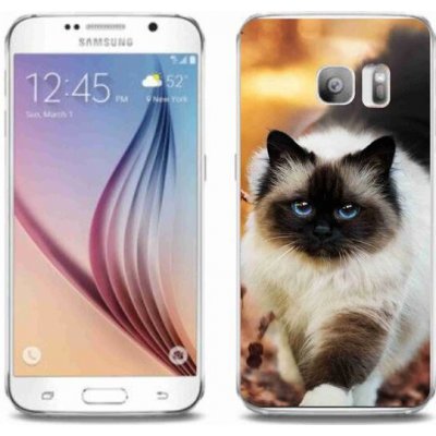 Pouzdro mmCase Gelové Samsung Galaxy S6 Edge - kočka 1