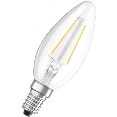 Osram 4058075434141 Malá LED žárovka E14 2,5 W CLASSIC B, studená bílá – Zboží Mobilmania