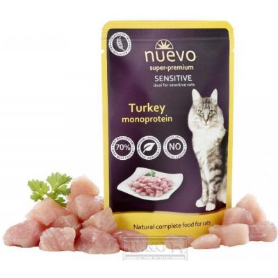 Nuevo CAT pouch Sensitive Monoprotein TURKEY 16 x 85 g