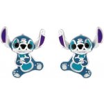 Disney stříbrné peckové náušnice Stitch Lilo & Stitch ES00037SRHL.CS – Zboží Dáma