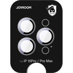 Joyroom ochranné sklo JR-MFY0245 pro iPhone 15 Pro/15 Pro Max s čočkami - stříbrné – Zboží Živě