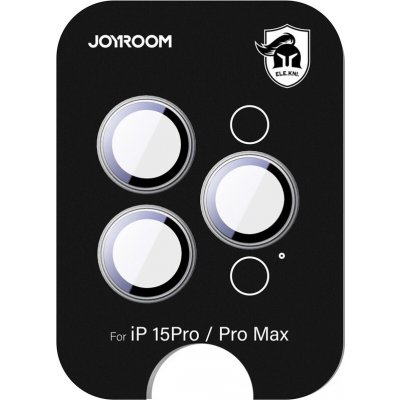 Joyroom ochranné sklo JR-MFY0245 pro iPhone 15 Pro/15 Pro Max s čočkami - stříbrné – Zboží Živě