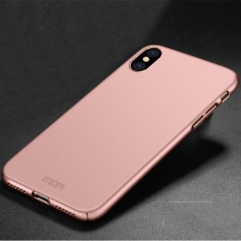 Pouzdro MOFI ultratenké ochranné iPhone XS / iPhone X - růžovozlaté