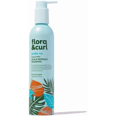 Flora & Curl Coconut Mint Scalp Refresh Shampoo 300 ml – Zboží Mobilmania