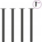 Omaxi 956232 Nohy konzolového stolku 4 ks antracitové 72 74 cm ocelové – Sleviste.cz