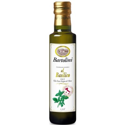 Bartolini Olivový olej extra virgin s bazalkou 0,25 l