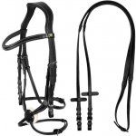 EQUESTRO Uzdečka s mexickým nánosníkem černá – Zboží Dáma
