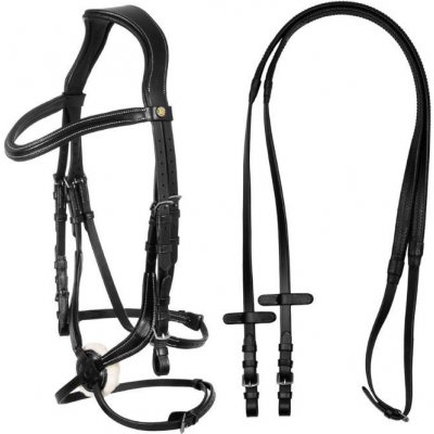 EQUESTRO Uzdečka s mexickým nánosníkem černá – Zboží Dáma