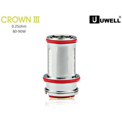 Uwell Žhavící hlava pro Crown 3 nerez 0,25ohm – Sleviste.cz
