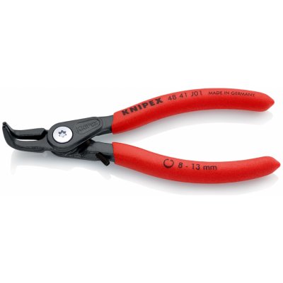 KNIPEX - Kleště precizní, na pojistné kroužky Ø 8-13mm - vnitřní, zahnuté - 130mm, velké opěrné plochy na hrotech (4841J01) – Hledejceny.cz