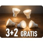 V-TAC GU10 LED žárovka 6W, 445lm, 110°, stmívatelná, 3+2 teplá bílá – Zboží Živě