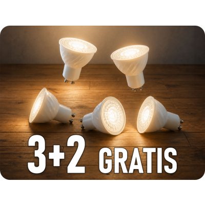 V-TAC GU10 LED žárovka 6W, 445lm, 110°, stmívatelná, 3+2 teplá bílá – Zboží Živě