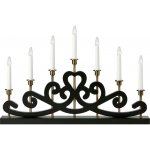 Markslöjd 705966 Vánoční svícen NIGHTFALL 7xE10 3W 230V černá mosaz ML1574 – Hledejceny.cz