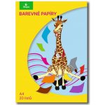 Barevné papíry nelepicí 20 listů – Zboží Dáma