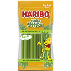 Haribo Balla stixx jablko želé s ovocnou příchutí 80 g