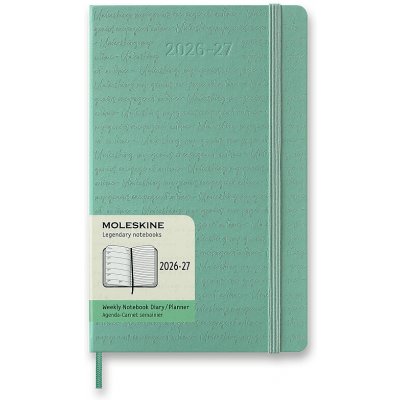 Moleskine A5 týdenní 2026-27 světle zelený – Zboží Mobilmania