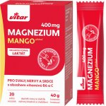 Vitar Magnezium 400 mg + vitamín B6 + vitamín C s příchutí mango 20 sáčků – Hledejceny.cz