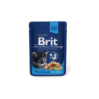 Brit Premium Cat Chicken Chunks for Kitten 5 x 100 g – Zboží Mobilmania