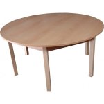 Hajdalánek Stůl kulatý průměr 120 cm pro MŠ buk, výška 40 cm – Zboží Dáma