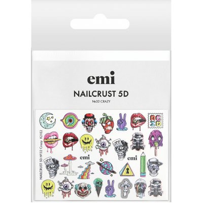 E.Mi Vodolepka NAILCRUST 5D 32 Crazy – Zboží Mobilmania