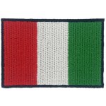 Nažehlovací nášivka Itálie vlajka 7,5 x 5 cm – Zboží Dáma
