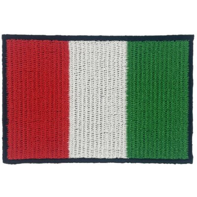 Nažehlovací nášivka Itálie vlajka 7,5 x 5 cm – Zboží Dáma
