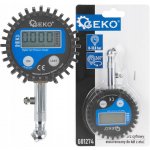 GEKO Manometr digitální na měření tlaku pneu, 0-13,8bar, s koncovkou 45° G01274 | Zboží Auto