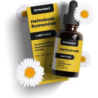 Dr. Herbert Přírodní bylinné kapky s Heřmánkovým extraktem v MCT oleji 10 ml – Hledejceny.cz