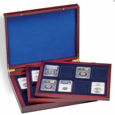 Leuchtturm Mincovní kazeta Volterra Trio SLABS pro 24 kapslí na mince SLABS – Zboží Mobilmania