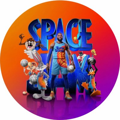 Jedlý tisk BASKETBAL - SPACE JAM ● materiál: JEDLÝ PAPÍR Ⓜ️, ● velikost: 4cm (30 ks / A4) ☝ – Zboží Mobilmania