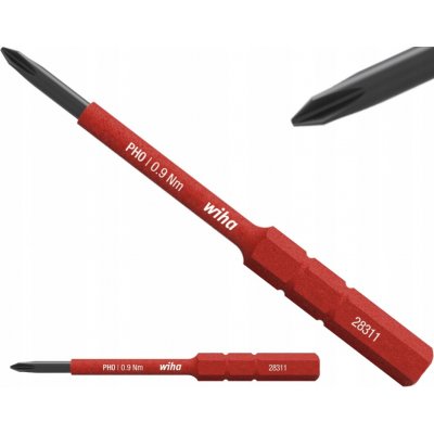 Bit křížový PH0/75 mm 1000 V Phillips slimBit electric WIHA-43116 – Zboží Dáma