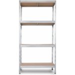 Majster Regál Rivet Budget 180 x 90 x 40 cm 4 police zinek – Hledejceny.cz