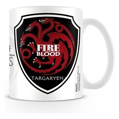 Pyramid Hrnek Hra o Trůny Game of Thrones Targaryen bílá 320 ml – Zboží Mobilmania