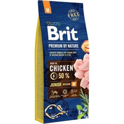 Brit Premium Dog by Nature Junior M 15kg