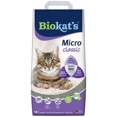 Biokat’s Micro Classic bentonitové pro kočky 14 l – Hledejceny.cz