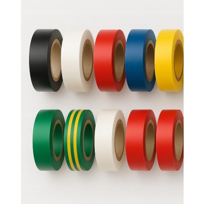 Emos F615992 Elektroizolační páska PVC 15 mm x 10 m barevný mix 10 ks – HobbyKompas.cz